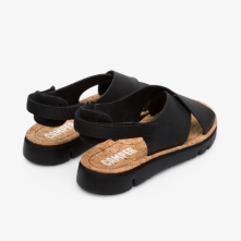 Camper Oruga Sandals Black - Womens Singapore LOJANA-037